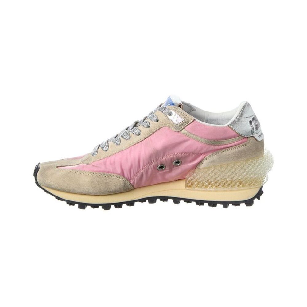 Golden Goose Running Marathon M77 Nylon & Suede Sneaker, Pink - Picture 2 of 5